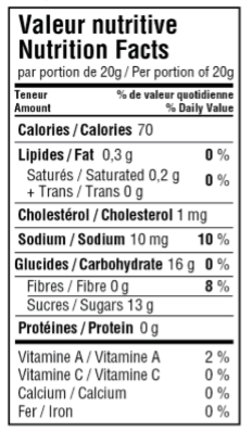 Caramel fleur de sel et érable (250ml)