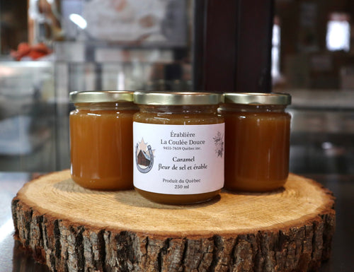 Caramel fleur de sel et érable (250ml)